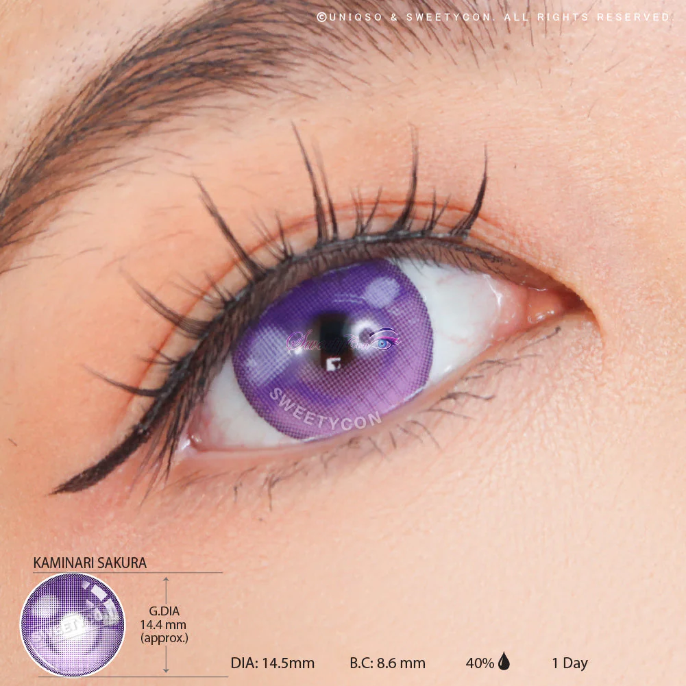 Sweety x Eyesinger 1 Day Kaminari Sakura (2 lenses/pack) - Image 3
