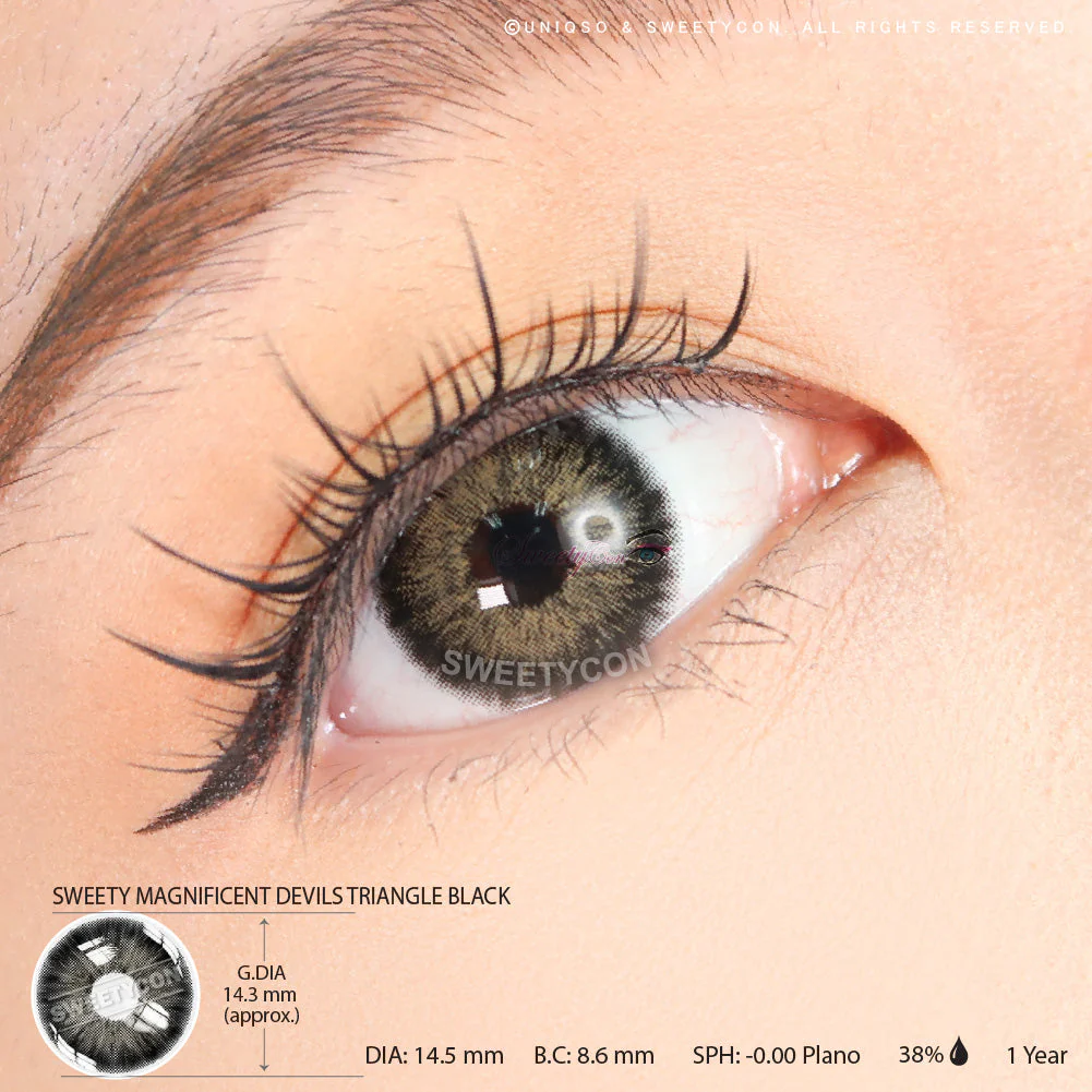 Sweety Magnificent Devils Triangle Black (1 lens/pack) - Image 3