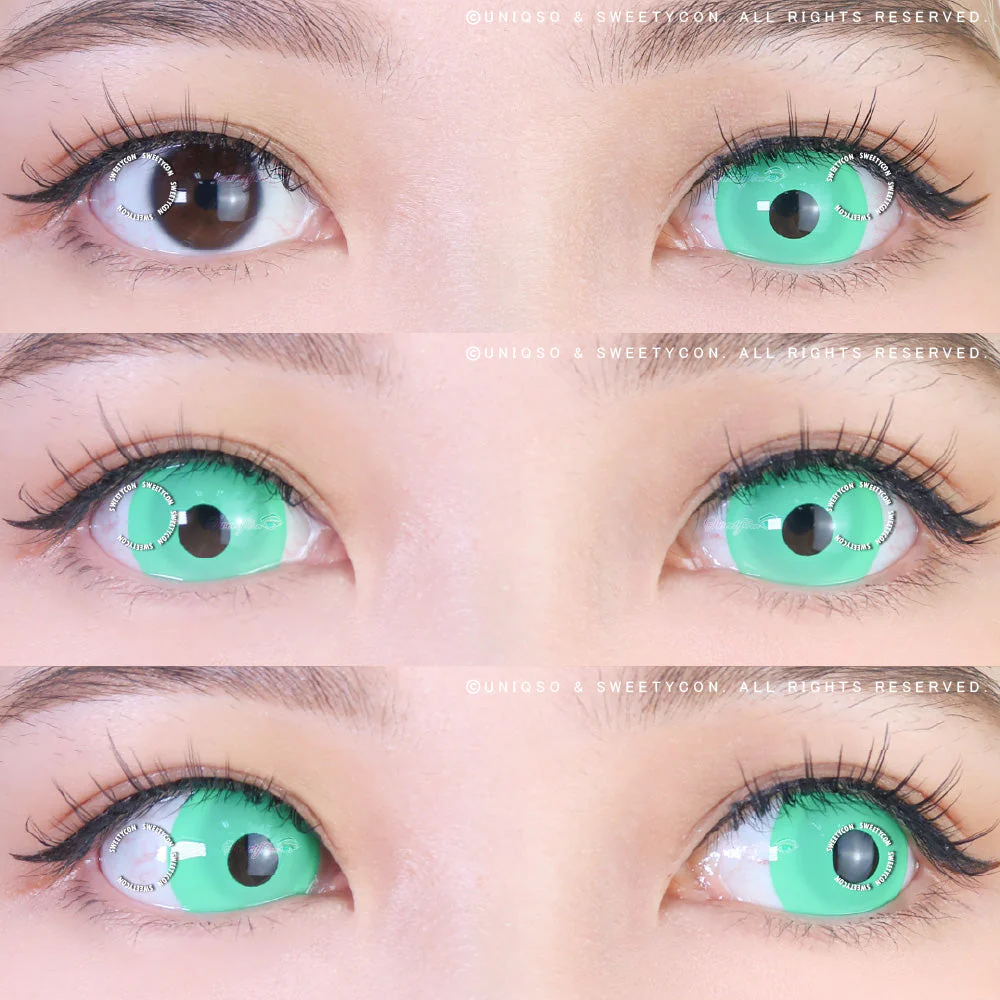 Sweety Mini Sclera UV Glow Green (1 lens/pack) - Image 2