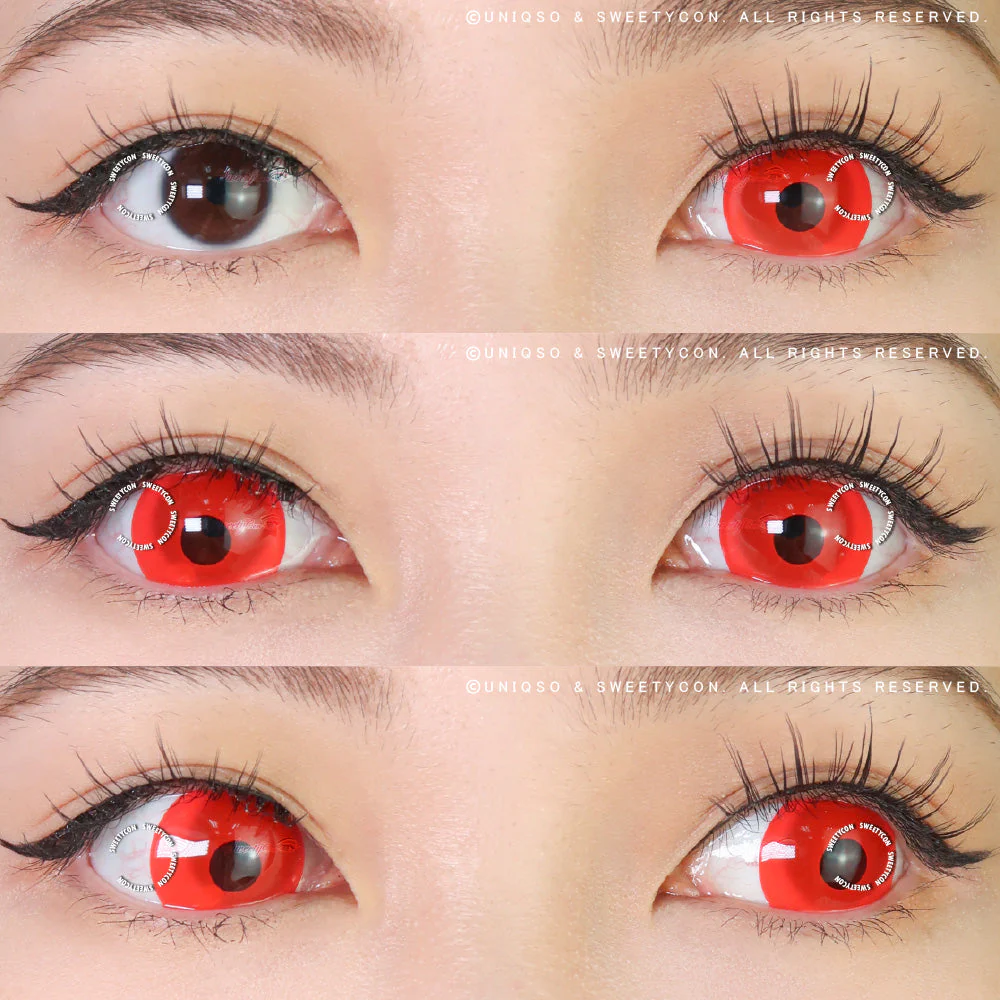 Sweety Mini Sclera UV Glow Red (1 lens/pack) - Image 2