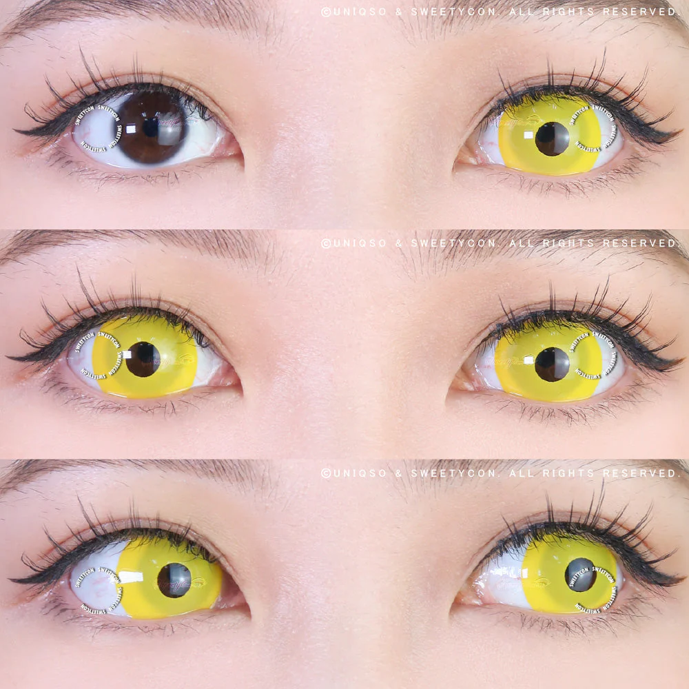 Sweety Mini Sclera UV Glow Yellow (1 lens/pack) - Image 2