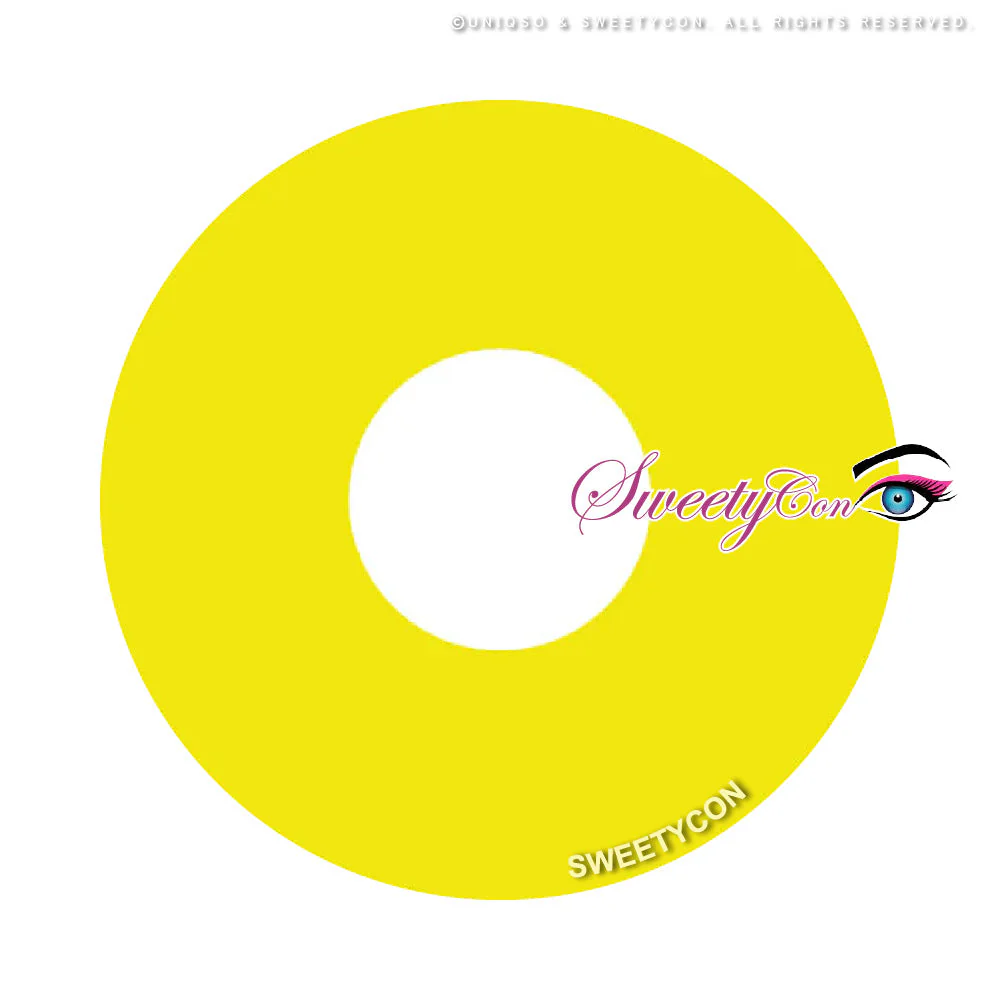 Sweety Mini Sclera UV Glow Yellow (1 lens/pack) - Image 7
