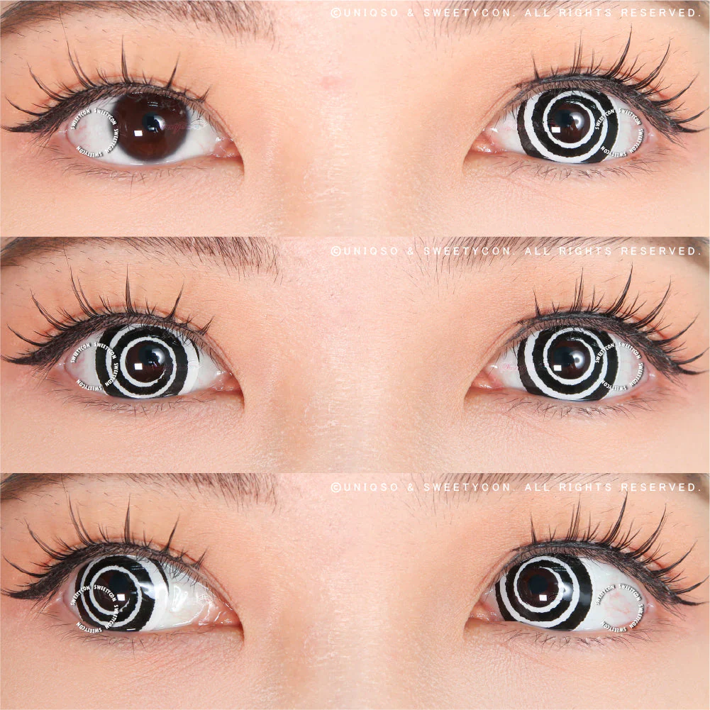 Sweety Mini Sclera Black Spiral (1 lens/pack) - Image 2