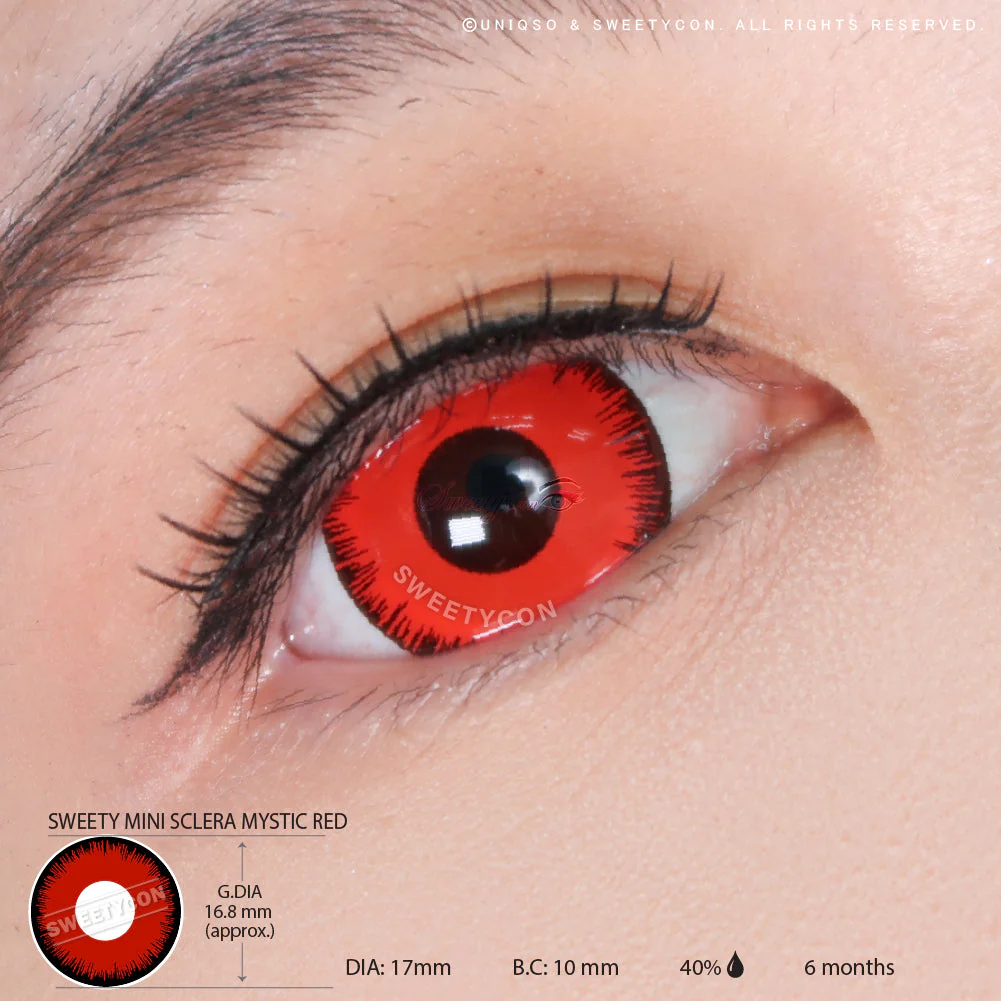 Sweety Mini Sclera Mystic Red (1 lens/pack) - Image 3