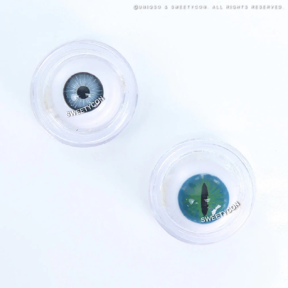 Sweety Crazy Dark Green Demon Eye / Cat Eye (New) (1 lens/pack) - Image 4