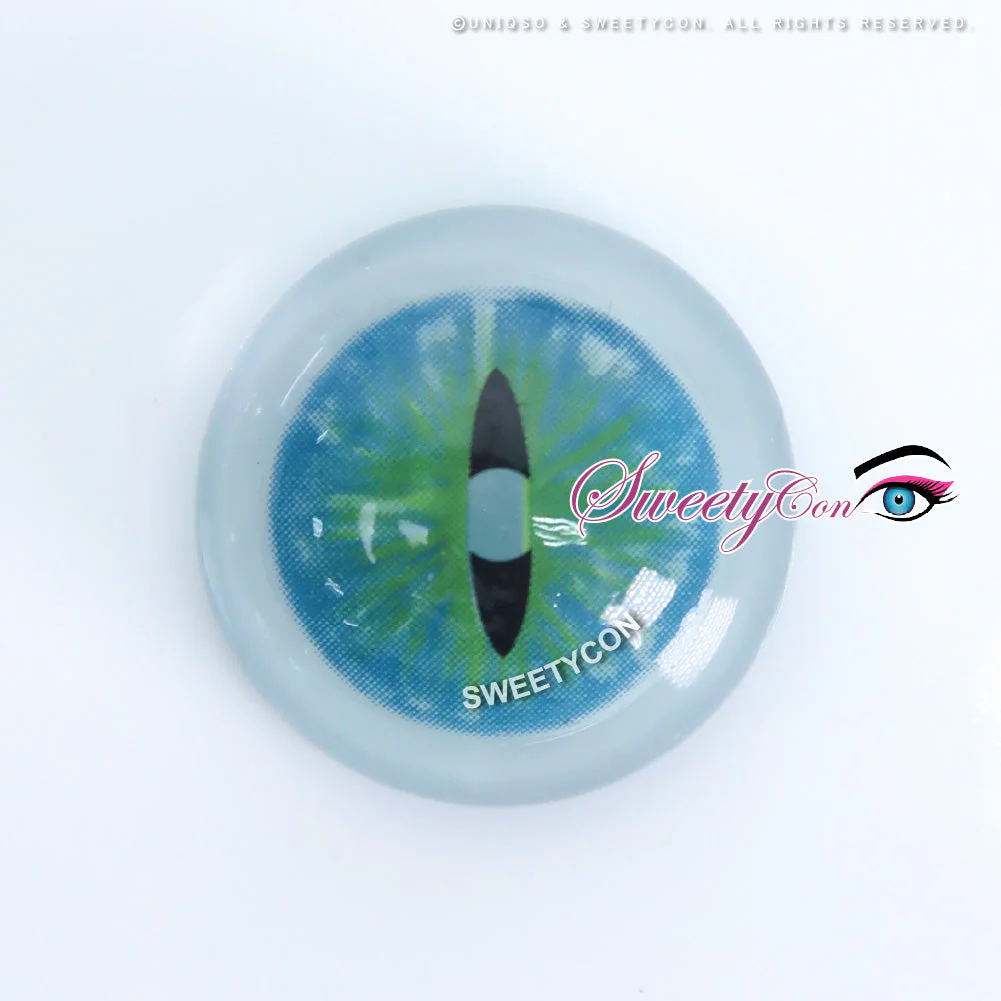 Sweety Crazy Dark Green Demon Eye / Cat Eye (New) (1 lens/pack) - Image 5