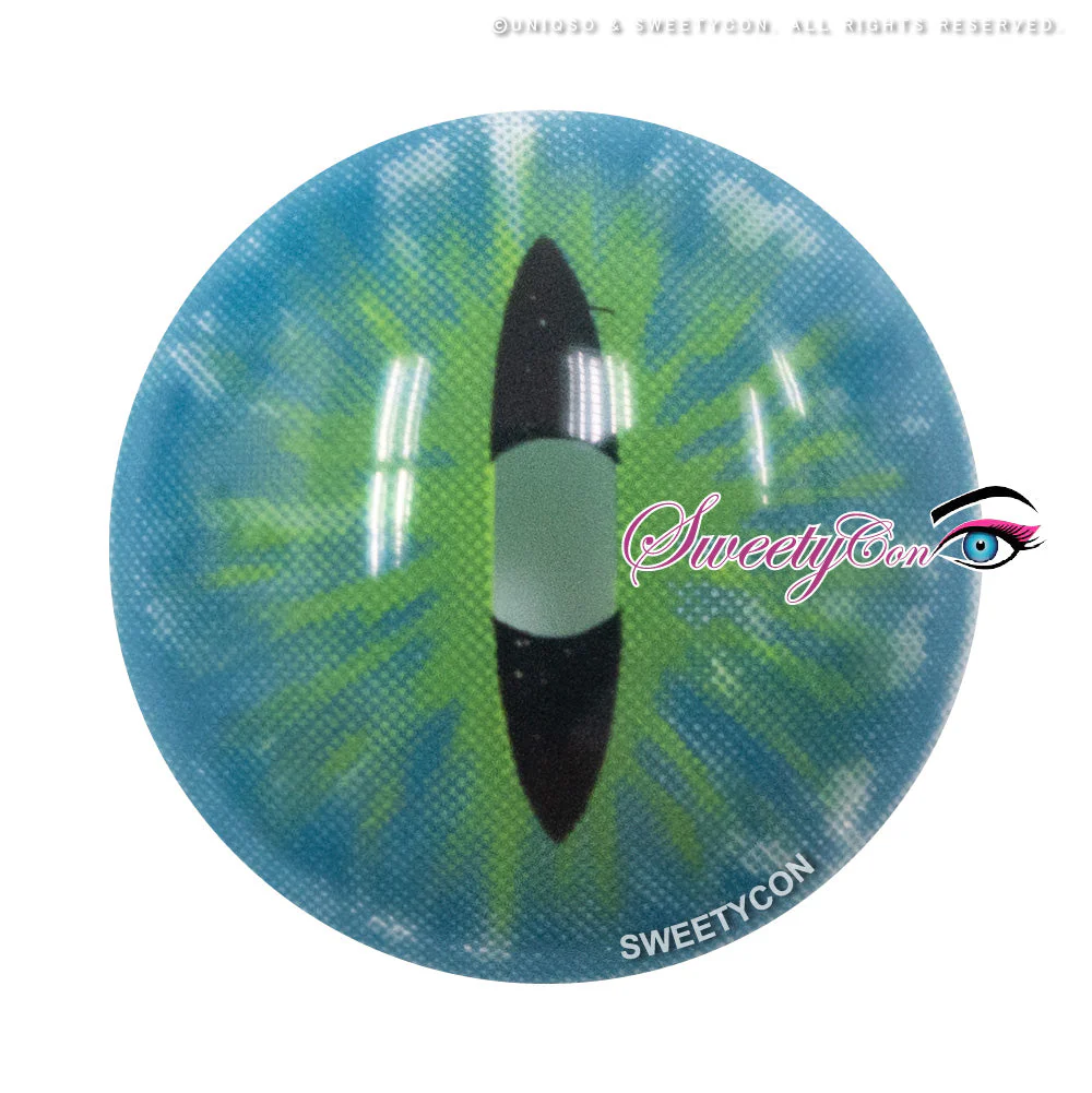 Sweety Crazy Dark Green Demon Eye / Cat Eye (New) (1 lens/pack) - Image 6