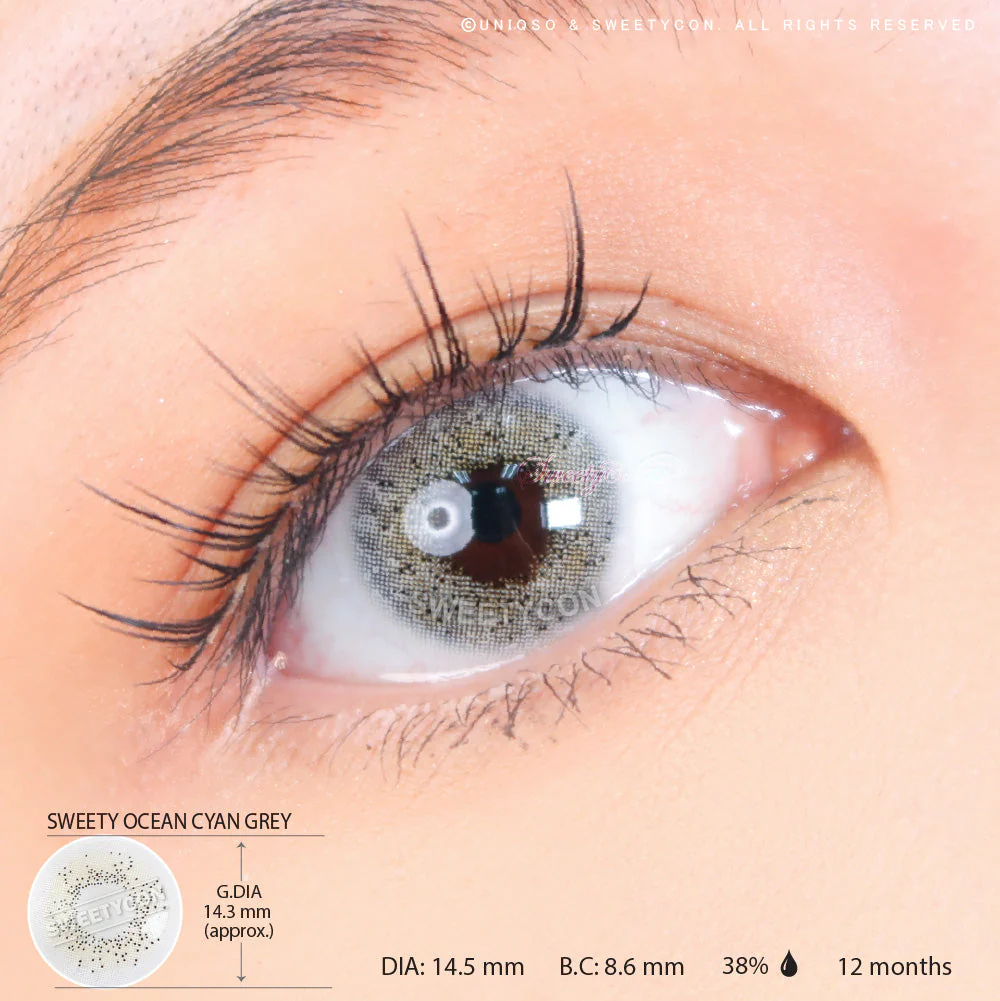 Sweety Ocean Cyan Grey (1 lens/pack) - Image 3