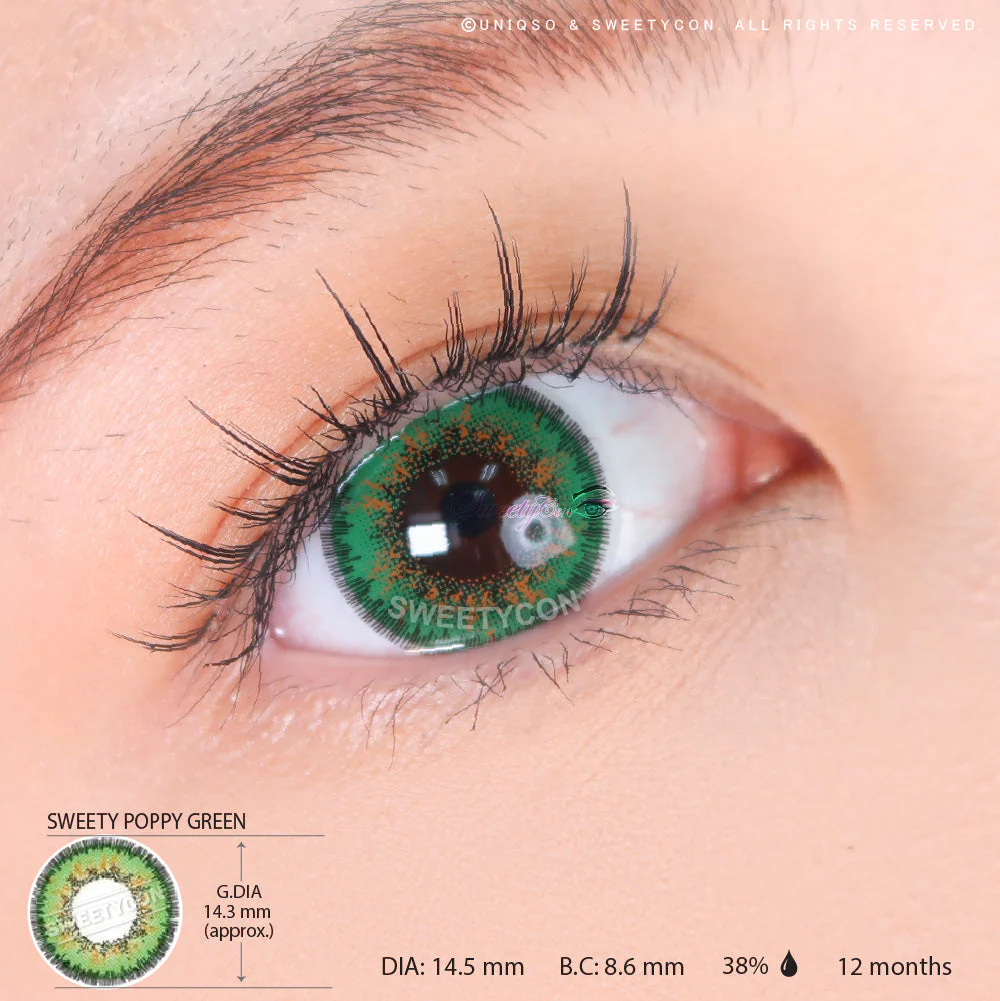 Sweety Poppy Green (1 lens/pack) - Image 3