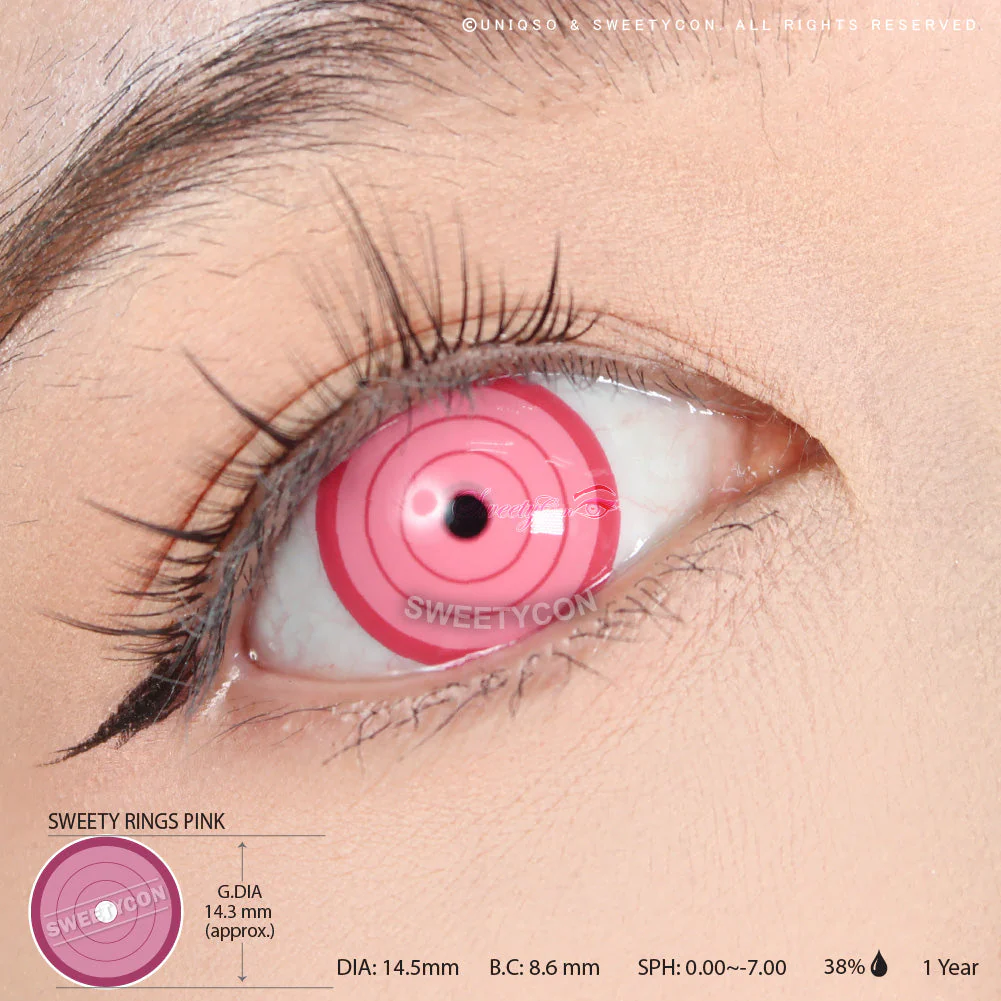 Sweety Crazy Rings Pink (1 lens/pack) - Image 3