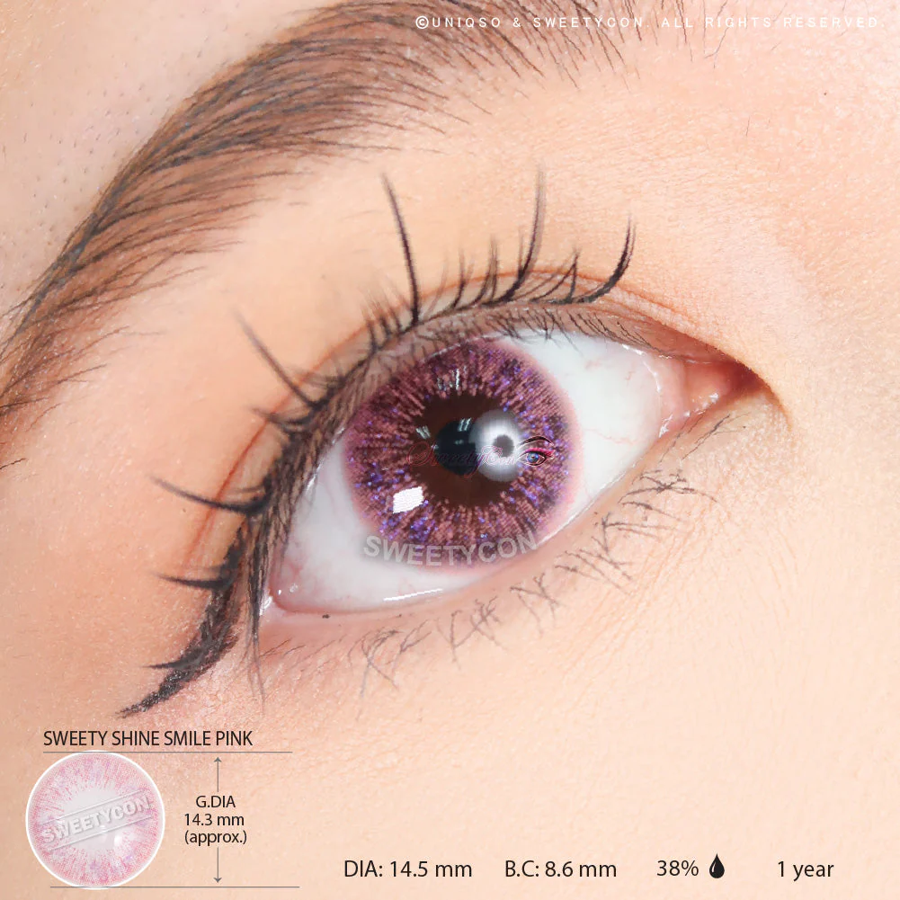 Sweety Shine Smile Pink (1 lens/pack) - Image 3
