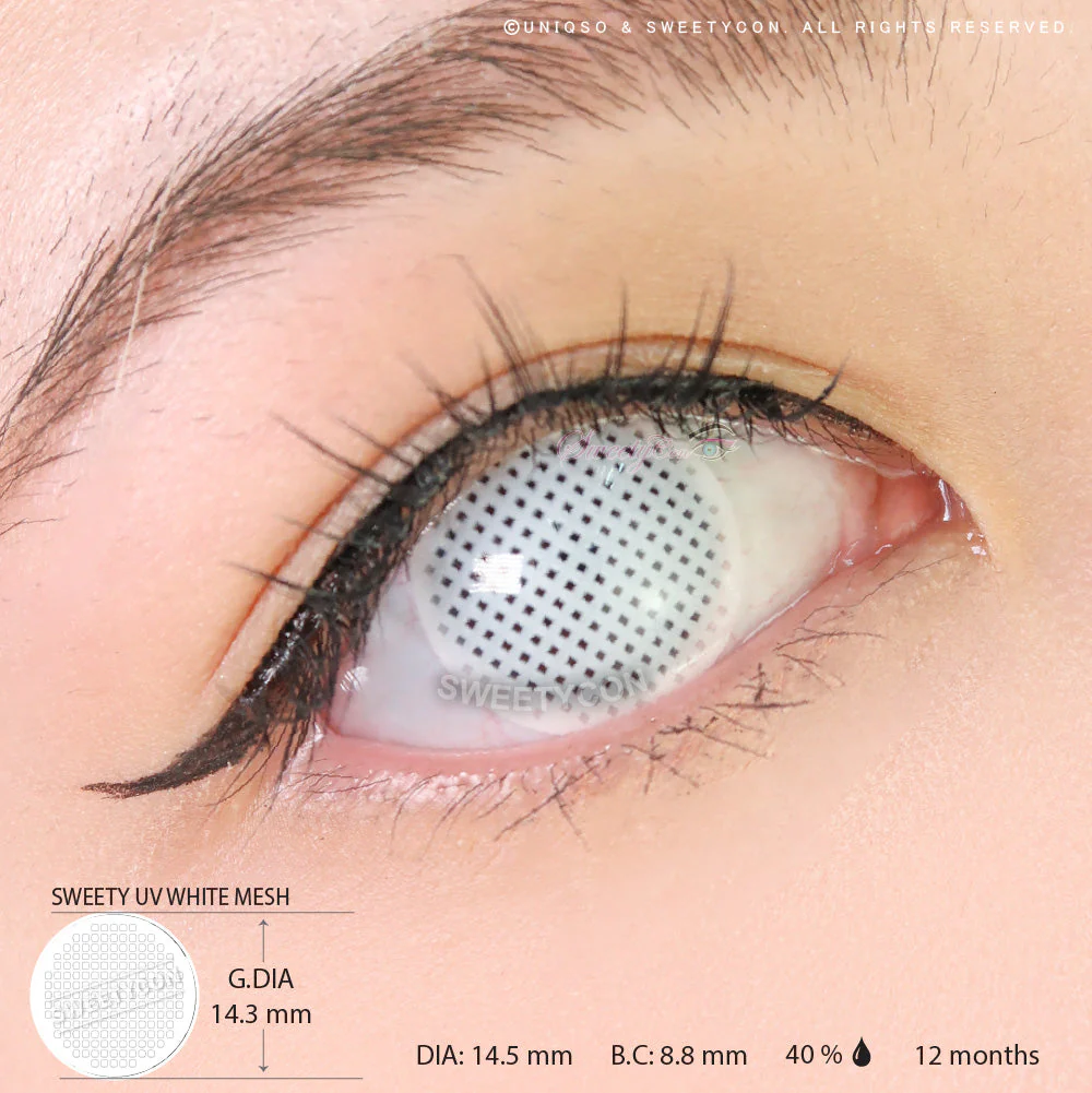 Sweety Crazy UV White Mesh (1 lens/pack) - Image 3