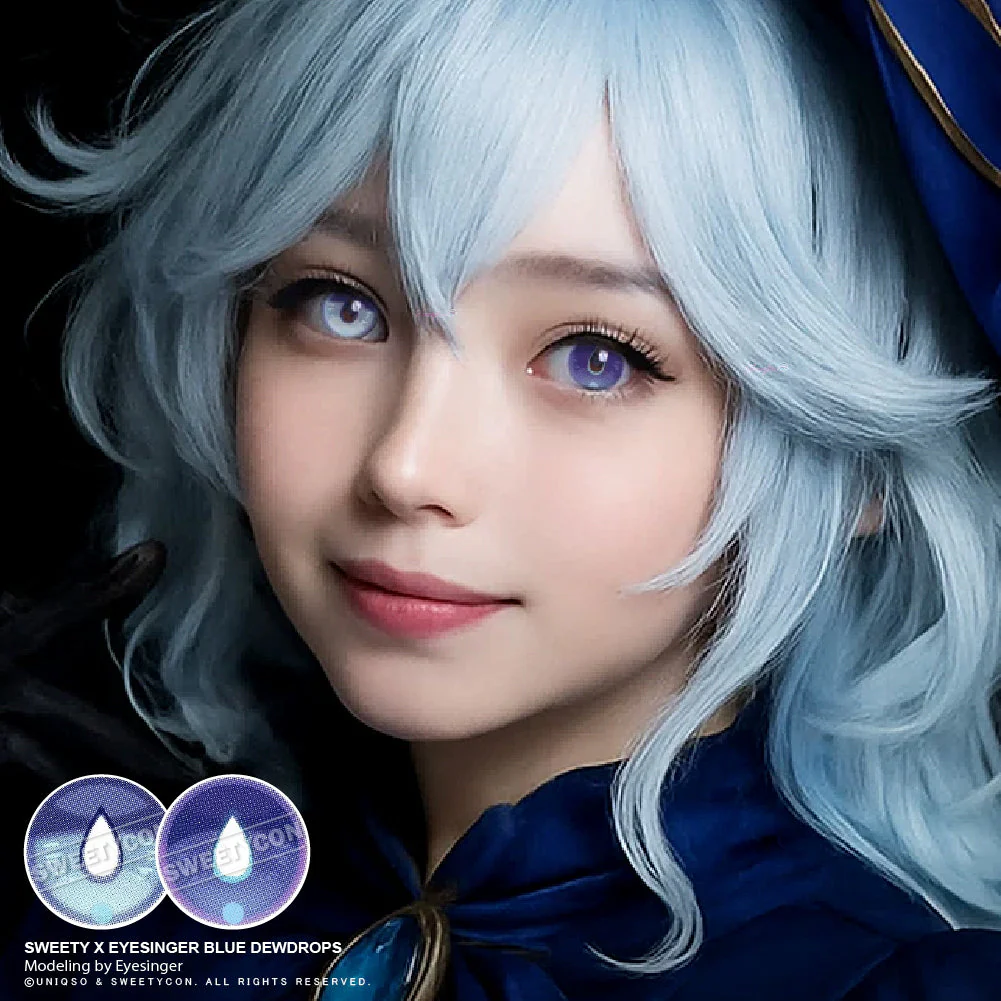 Sweety x Eyesinger Blue Dewdrops (2 lenses/pack) - Image 8
