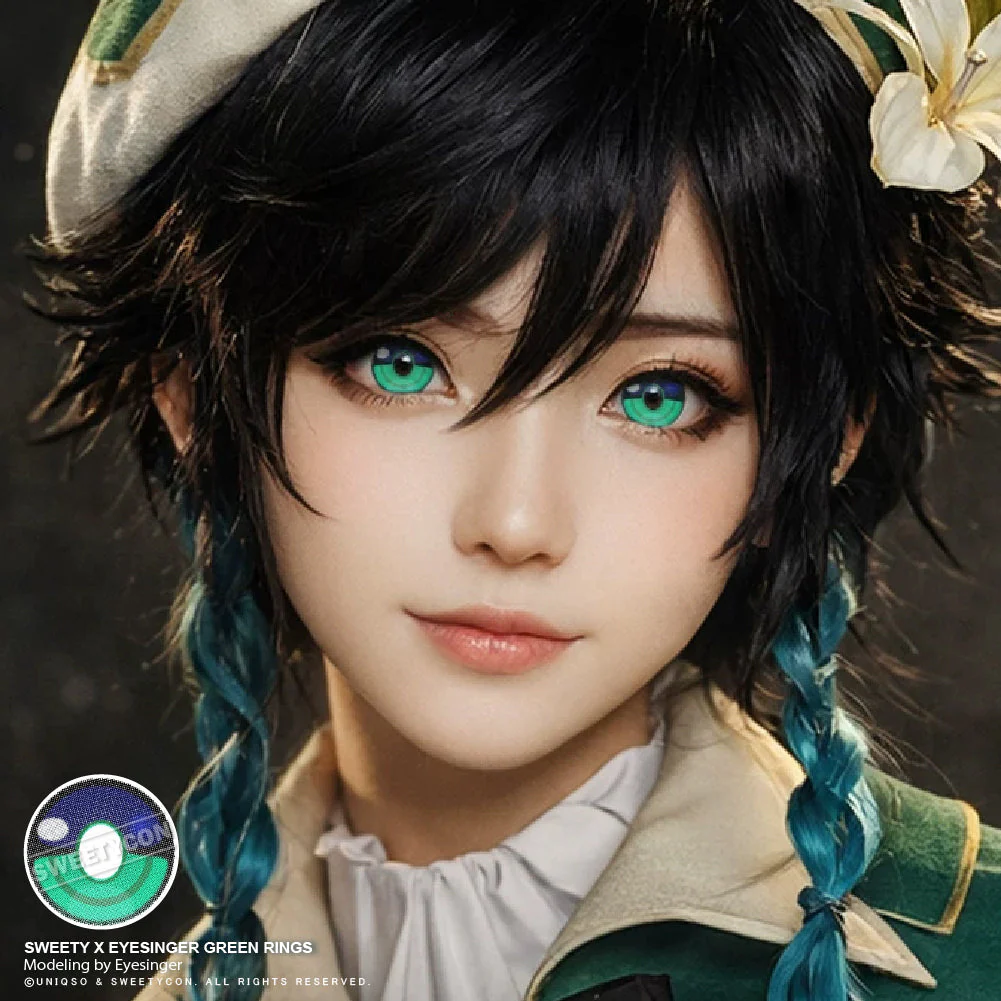 Sweety x Eyesinger Green Rings (2 lenses/pack) - Image 8