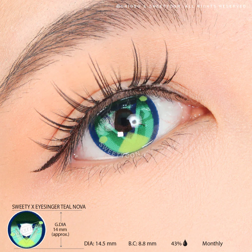 Sweety x Eyesinger Teal Nova (2 lenses/pack) - Image 3