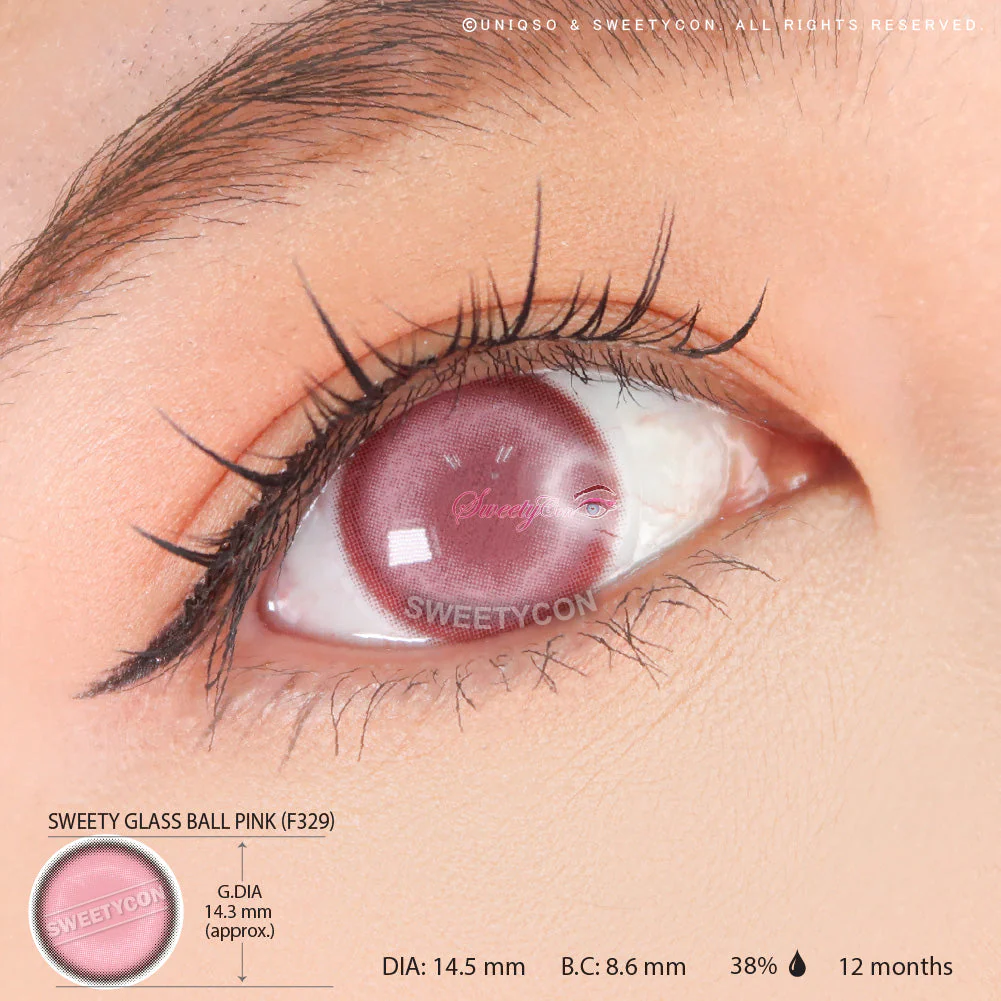 Sweety Glass Ball Pink (1 lens/pack) - Image 4