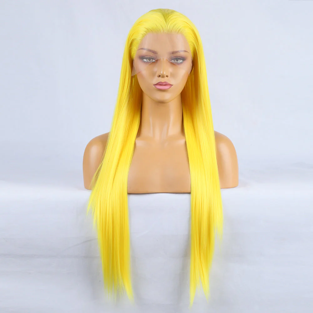Tempting Yellow Front Lace Long Bangs