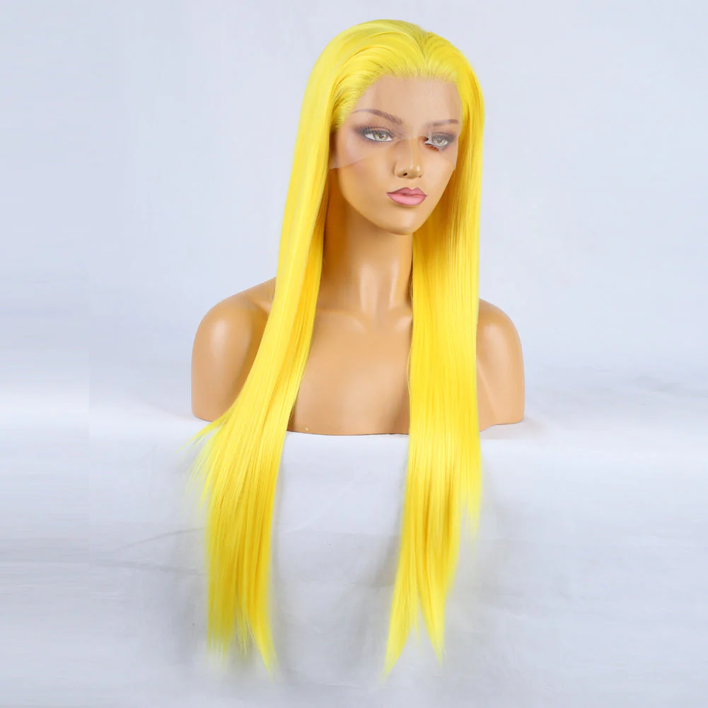 Tempting Yellow Front Lace Long Bangs - Image 2