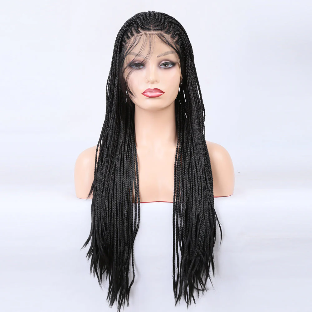 True Glam Braided Front Lace Wig