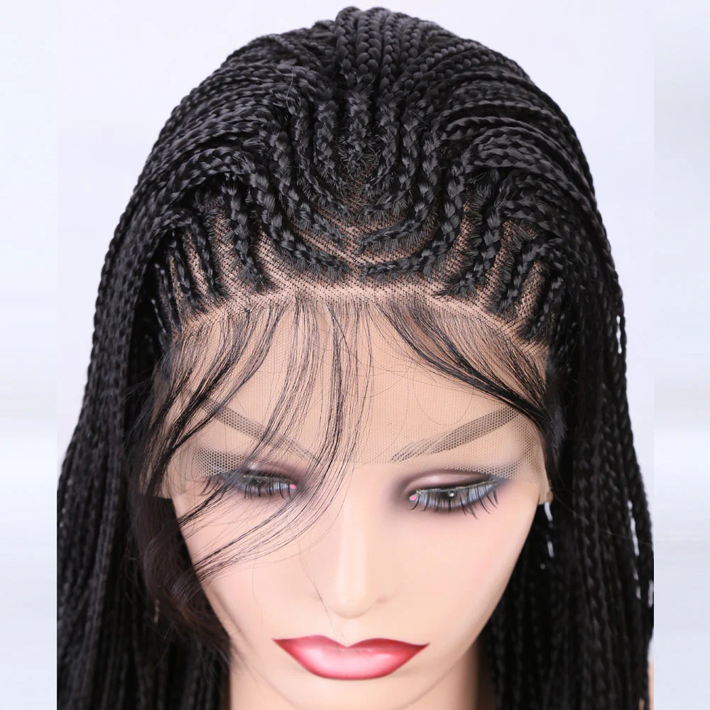 True Glam Braided Front Lace Wig - Image 5