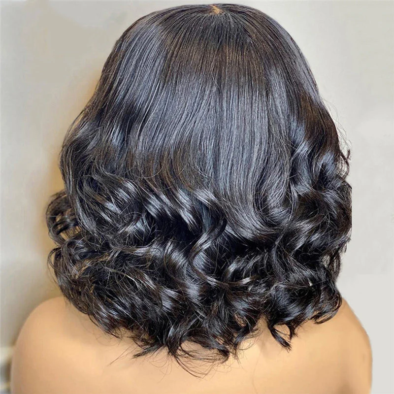 Premium Wig - Twisted Curls Short Hair Big Wave Front Lace Wig - Image 2