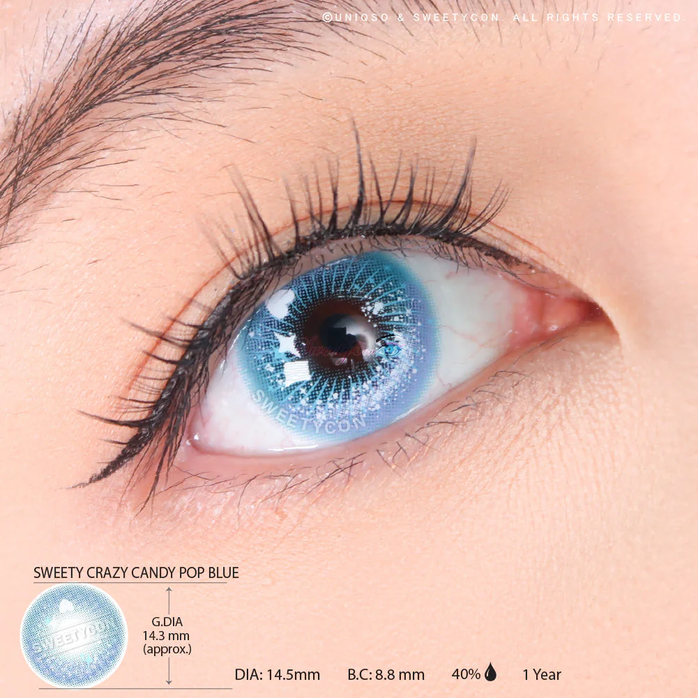 Sweety Crazy Candy Pop Blue (1 lens/pack) - Image 4