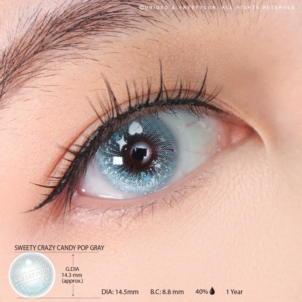 Sweety Crazy Candy Pop Gray (1 lens/pack) - Image 4
