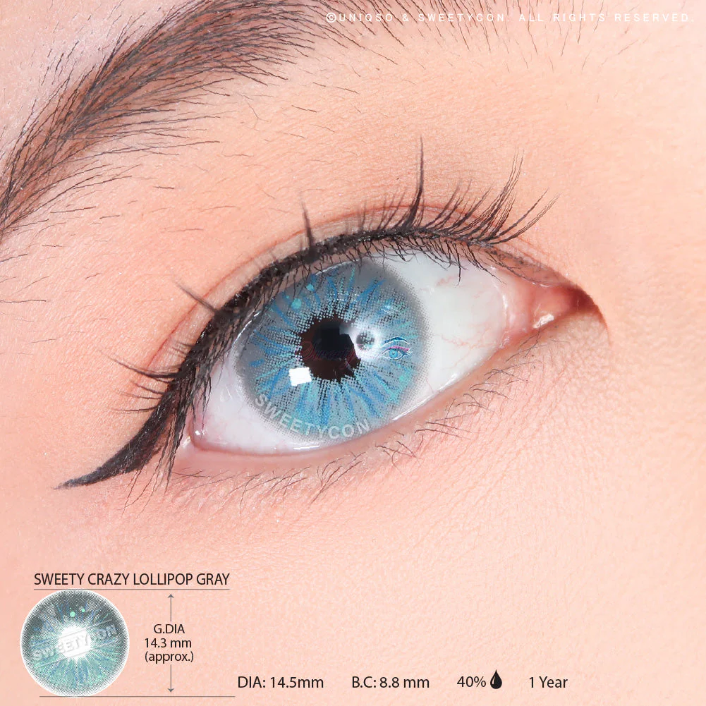Sweety Crazy Lollipop Gray (1 lens/pack) - Image 3