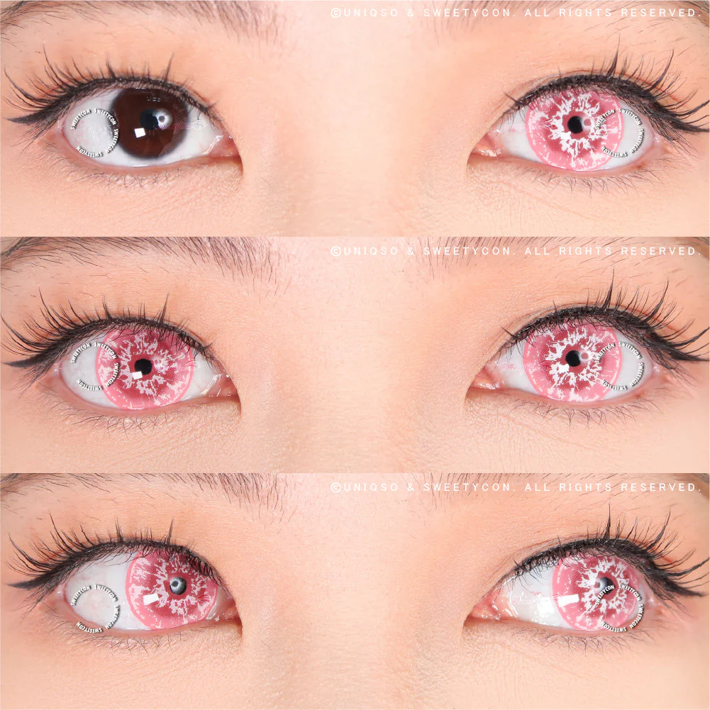 Sweety Crazy White Walker Pink (1 lens/pack) - Image 2