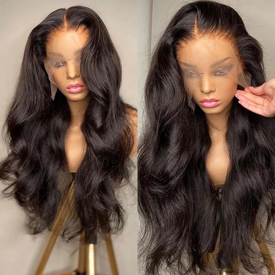Premium Wig - Velvet Pumplin Front Lace Body Wave Hair Wig - Image 3