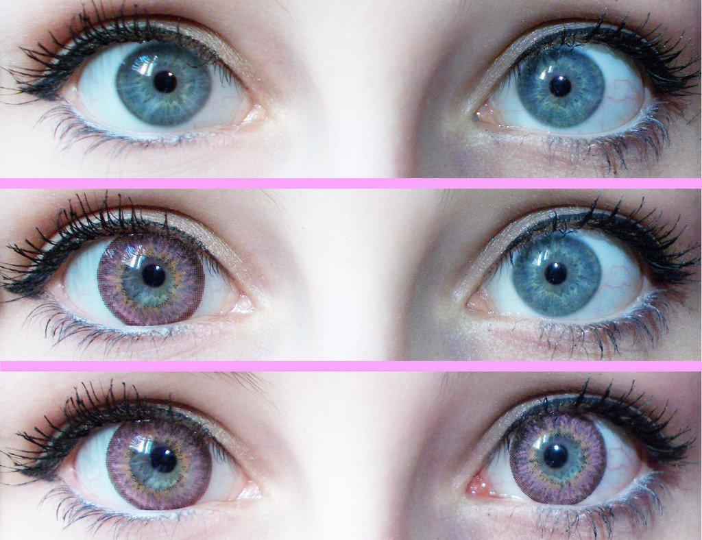 Western Eyes Puffy 3 Tones Pink (1 lens/pack) - Image 3