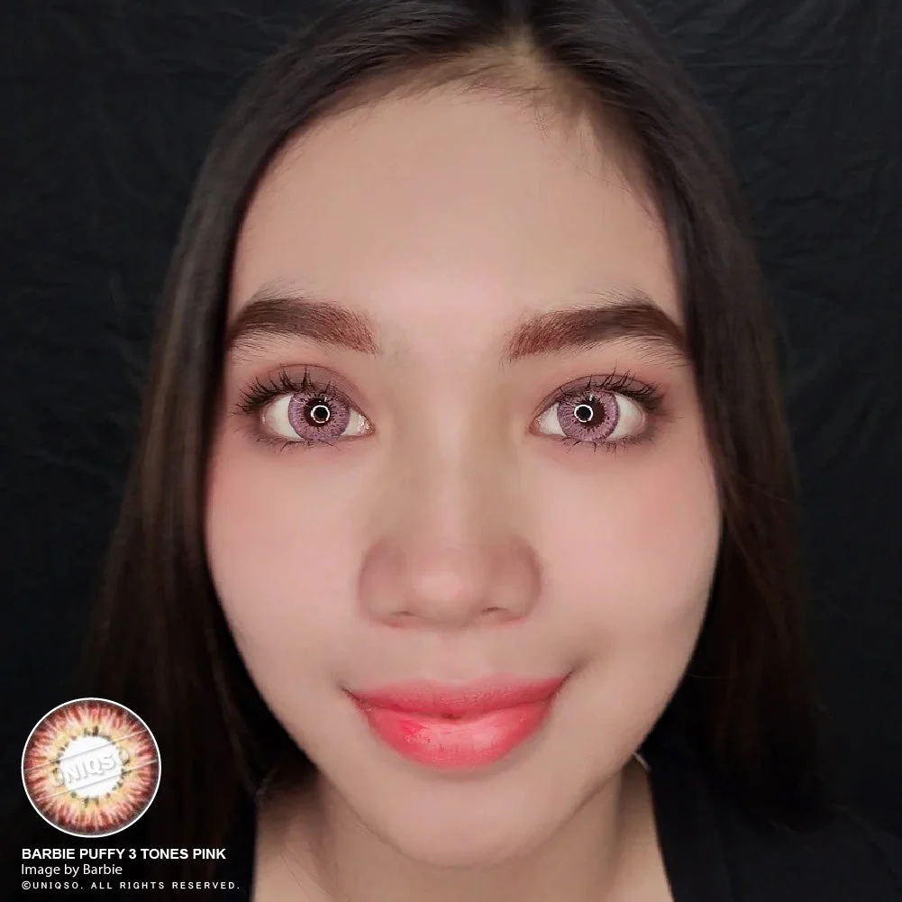 Western Eyes Puffy 3 Tones Pink (1 lens/pack) - Image 7