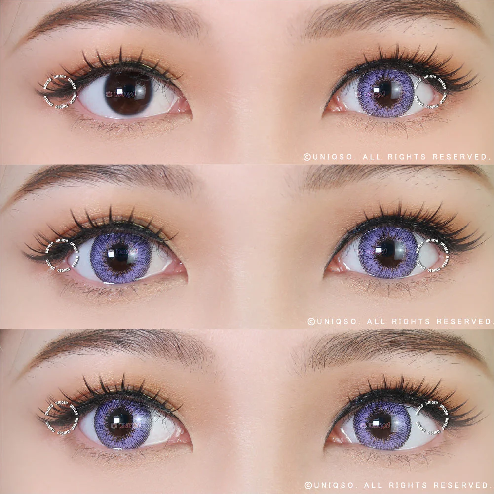 Western Eyes Puffy 3 Tones Violet (1 lens/pack) - Image 2
